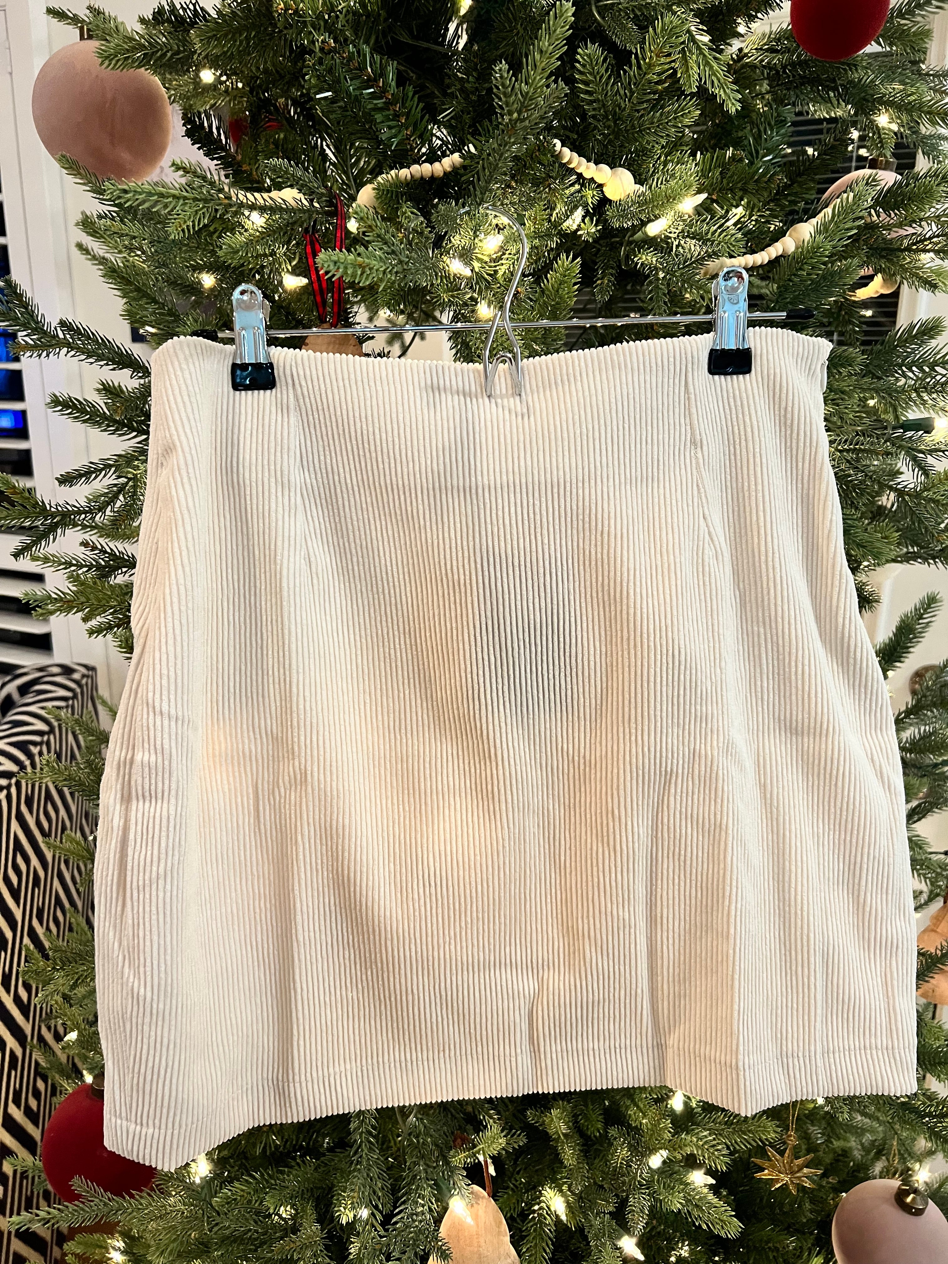 corduroy mini skirt